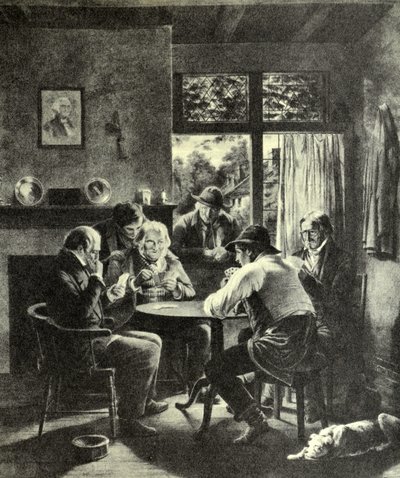 Il giocatore, messo alle strette da N. and Ives, J.M. Currier